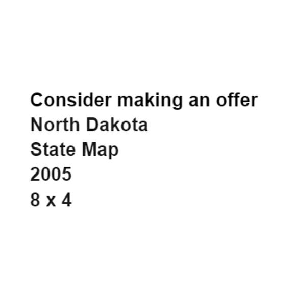 North Dakota State Map 2005 Official Highway Ephemera Auto City Street Road - Picture 2 of 4
